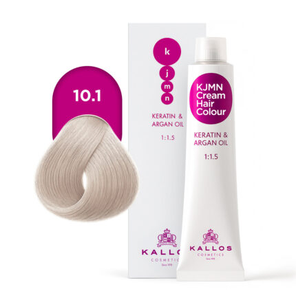 Kallos KJMN Vopsea de păr profesională 10.1 blond platinat cu nuanță cenușie