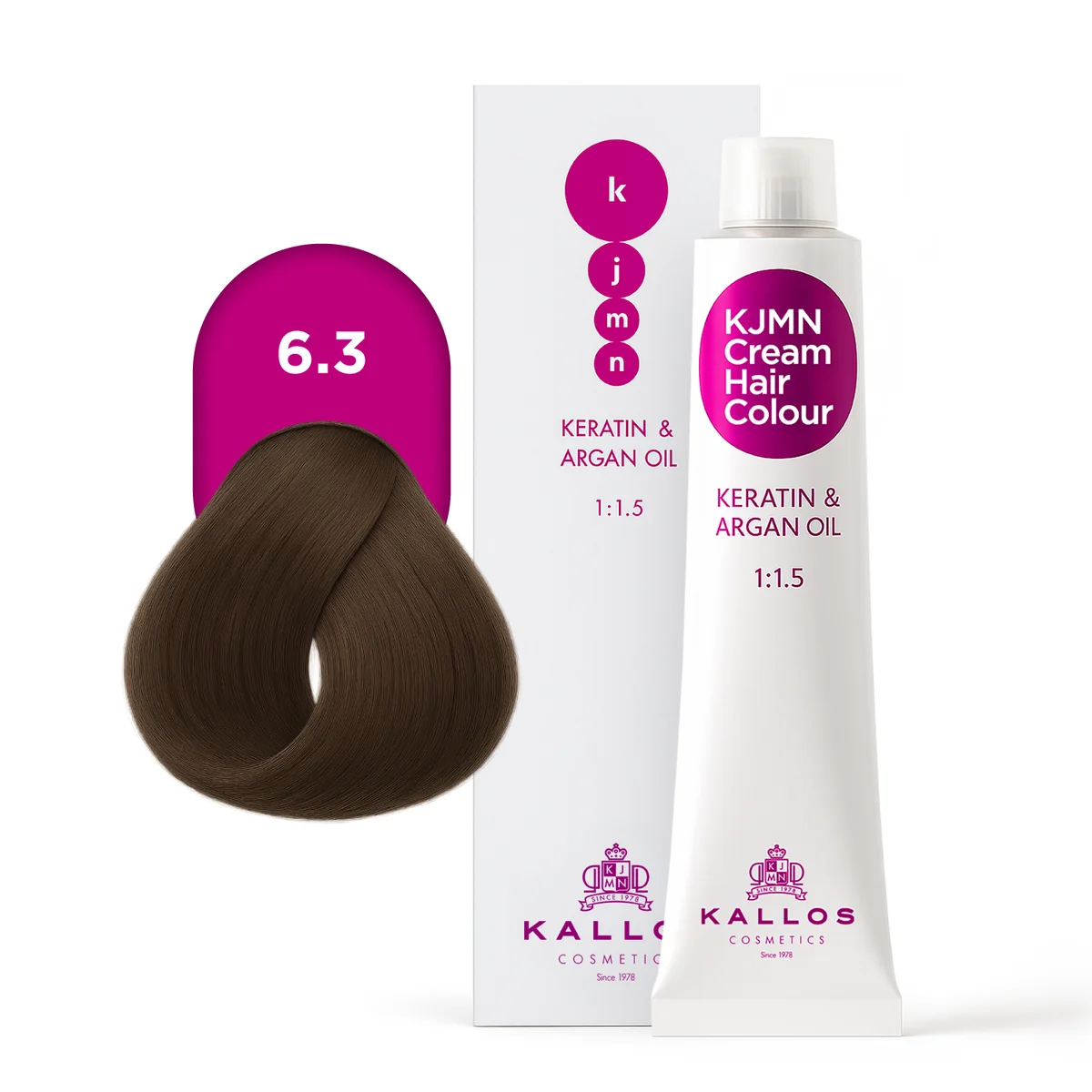 Kallos KJMN Vopsea de par profesionala 6.3 blond auriu inchis