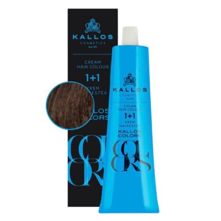 Vopsea de păr cremă Kallos Colors 4N brun mediu