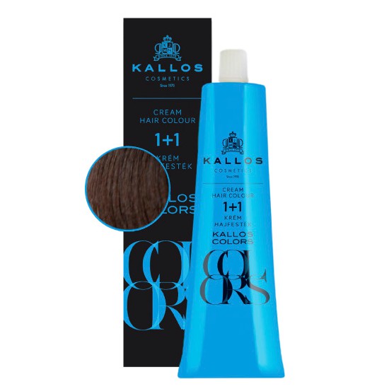 vopsea de par crema kallos colors 5g saten auriu deschis