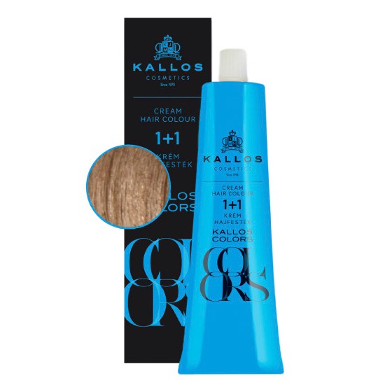 vopsea de par crema kallos colors 8f blond luminos nisip