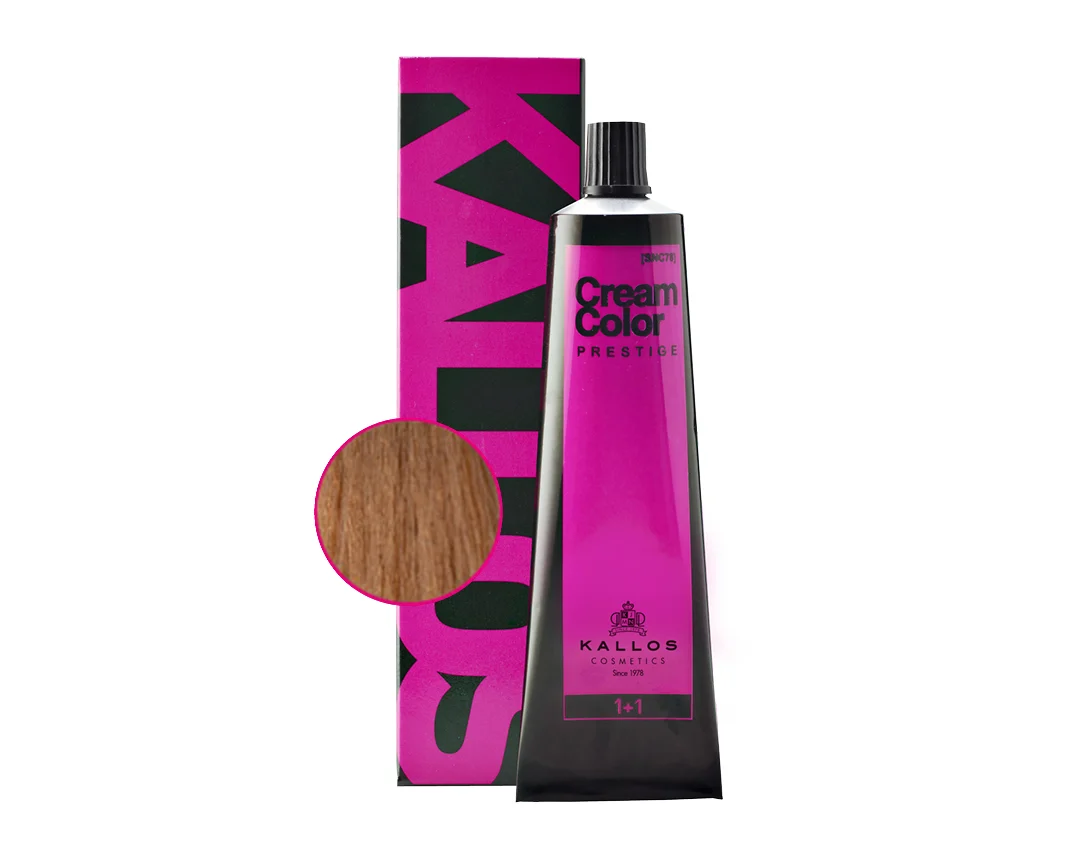 vopsea de par kallos prestige 8 blond deschis