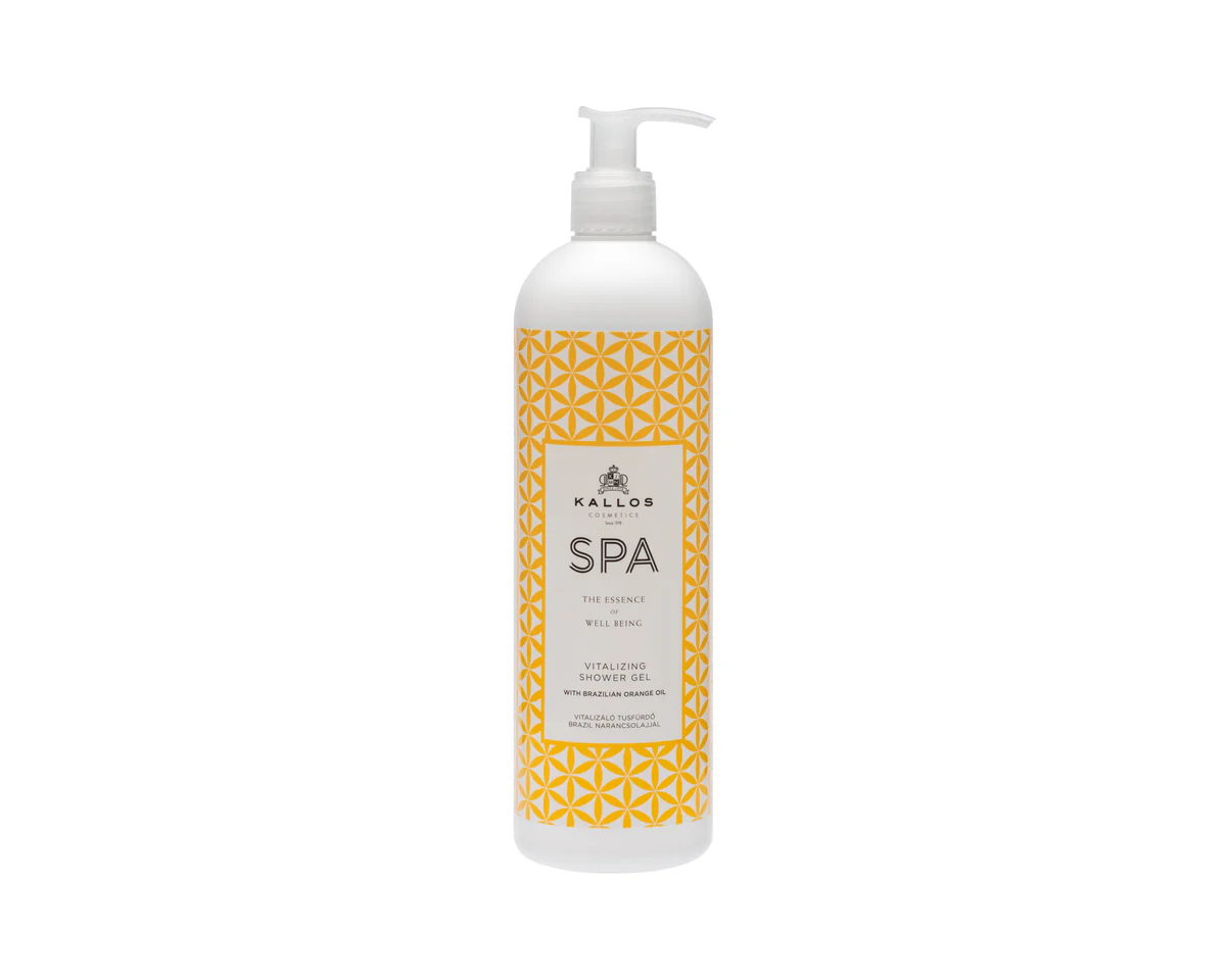 Gel de dus vitalizant cu ulei de portocale din Brazilia Kallos Spa, 1000 ml