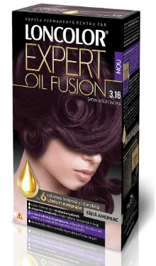 Vopsea de păr Expert Oil Fusion 3.16 Șaten Violet Închis - Loncolor