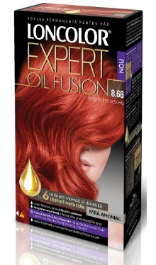 Vopsea de păr Expert Oil Fusion 8.66 Roșu Intens Deschis - Loncolor