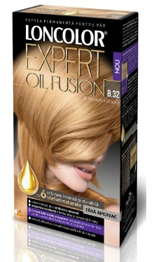 Vopsea de păr Expert Oil Fusion 8.32 Blond Auriu Deschis - Loncolor