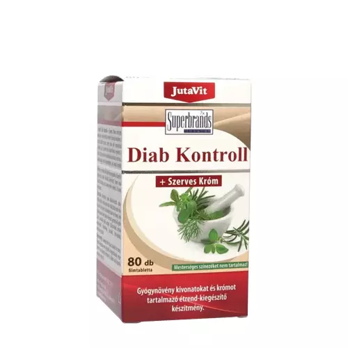 tablete diab control +crom organic jutavit , 80 buc