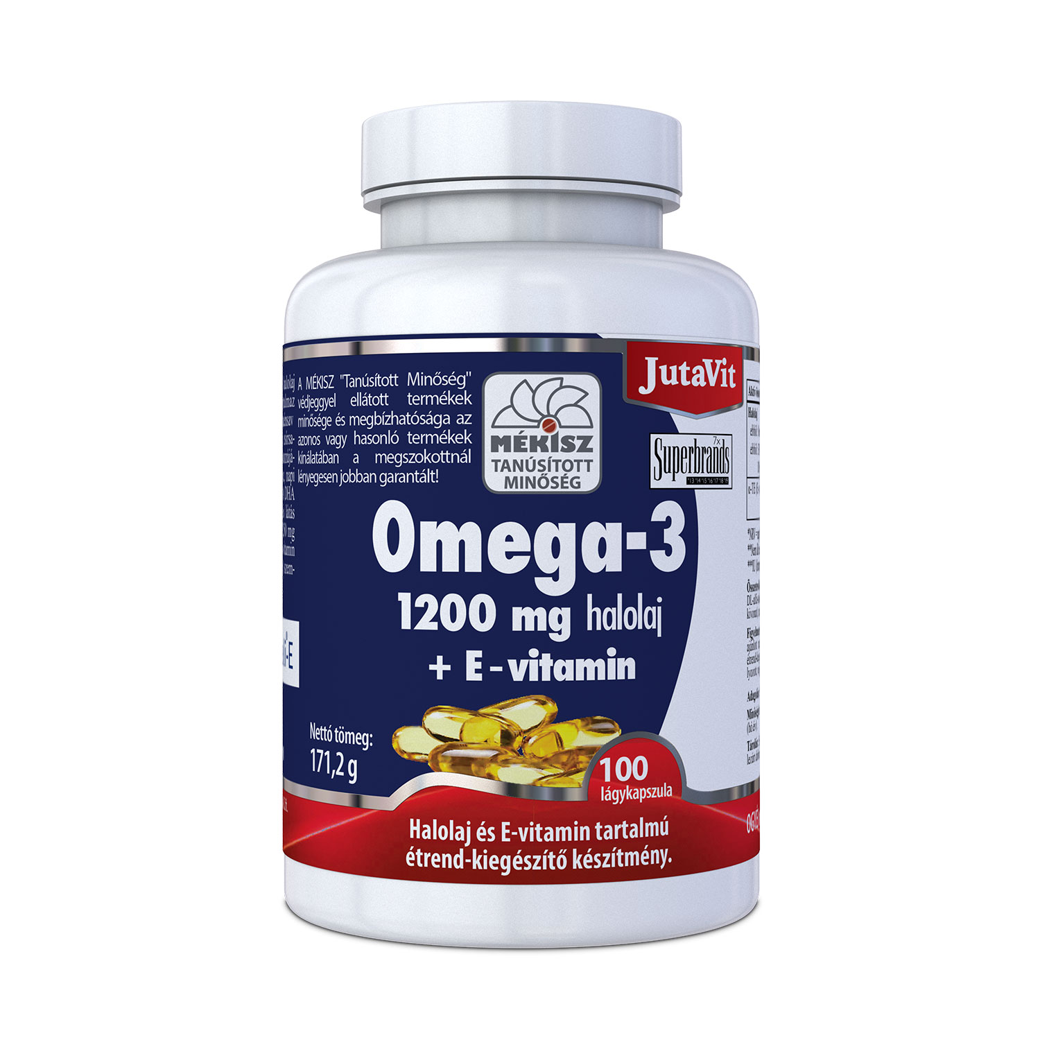 tablete omega3+vitamina e jutavit , 100 buc