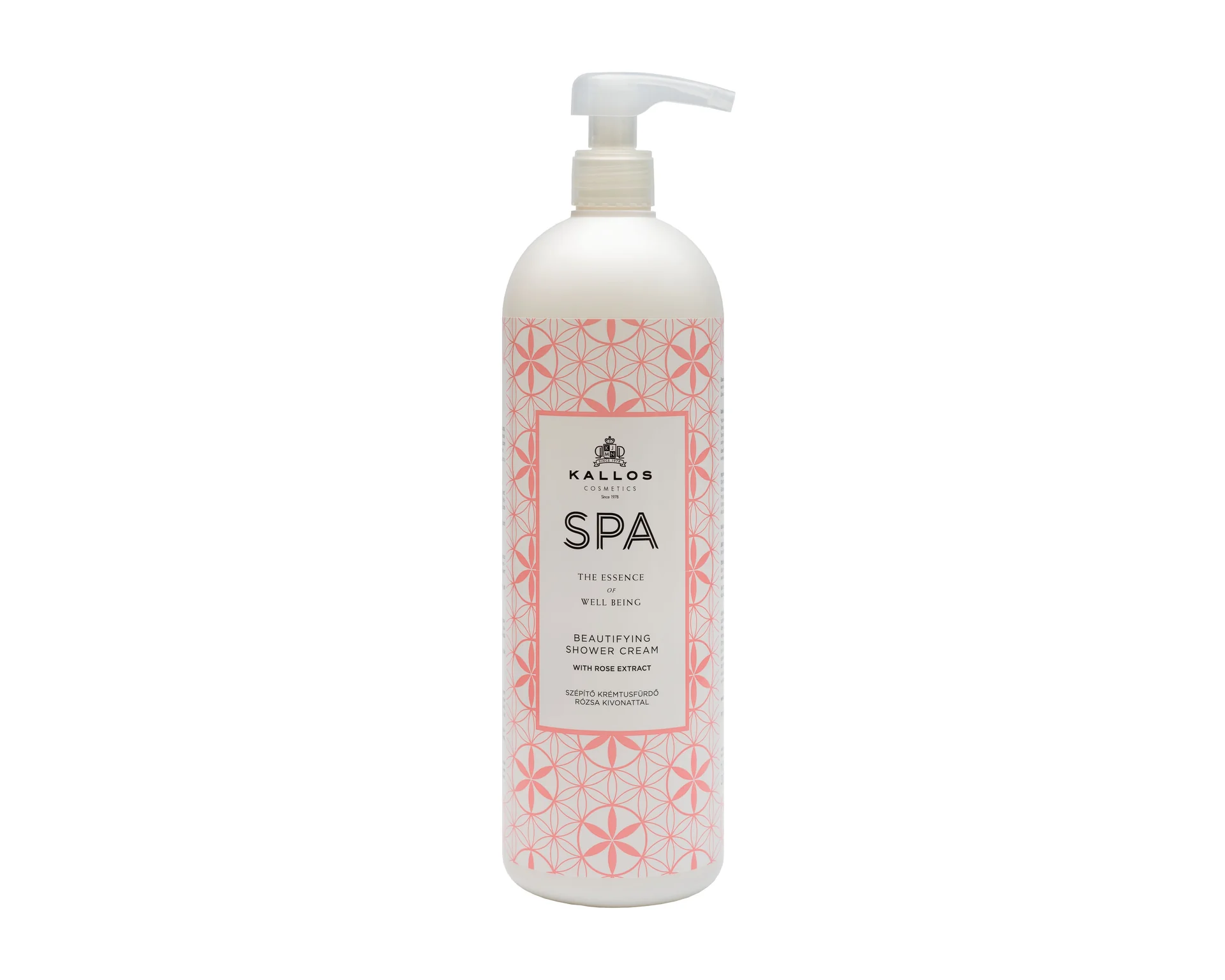 Crema de dus Rose Kallos Spa, 1000 ml