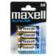 Maxell baterii alkaline LR6/AA/1.5V 4 buc.