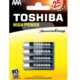 Toshiba baterii alkaline LR03/AAA/1.5V 4 buc.