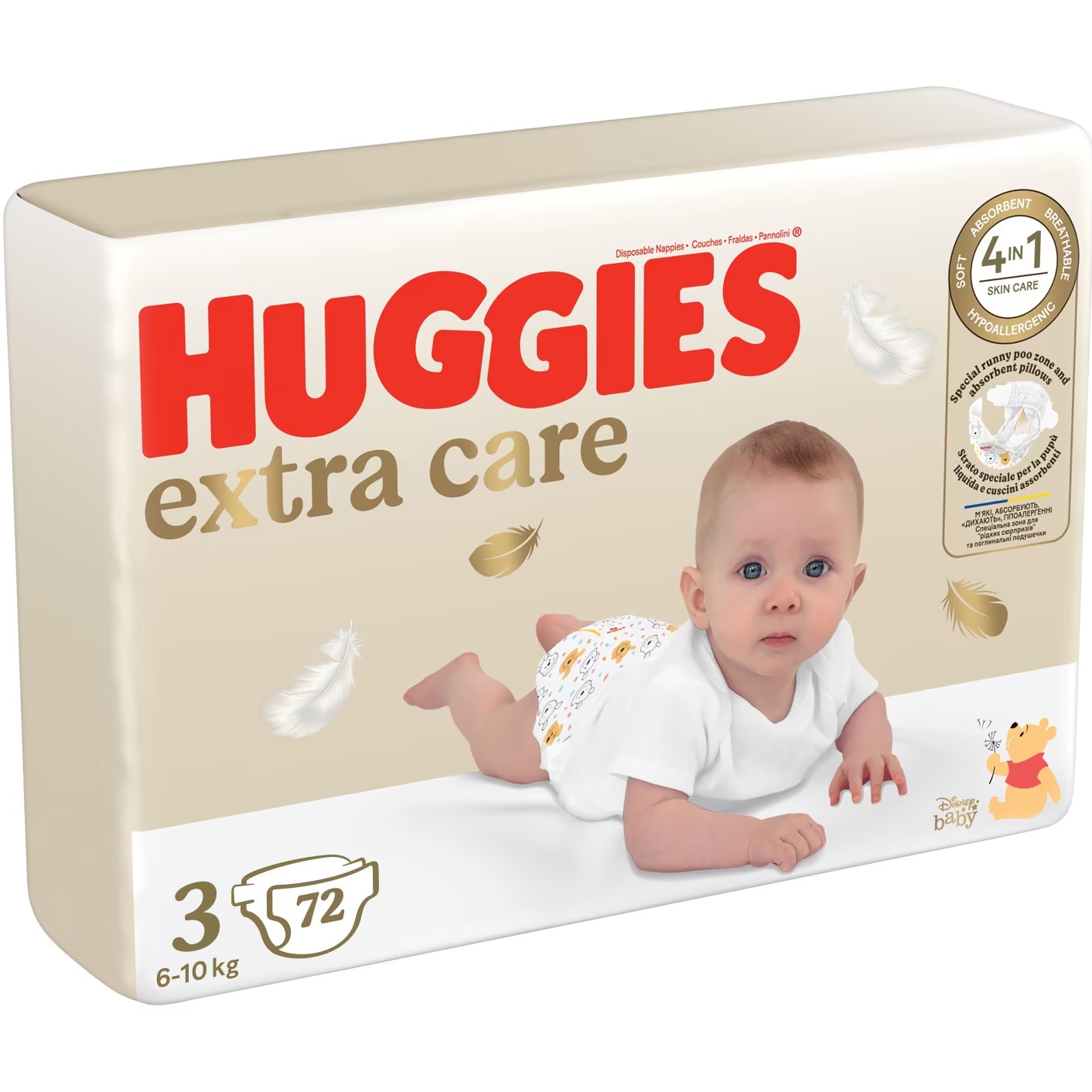 Huggies scutece Extra Care Mega 3, 6-10 kg, 72 buc.