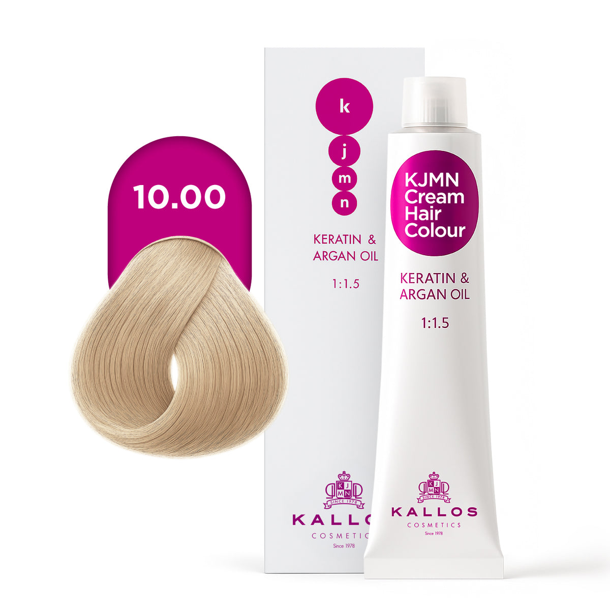 Kallos KJMN Vopsea de par profesionala 10.00, Blond platinat plus