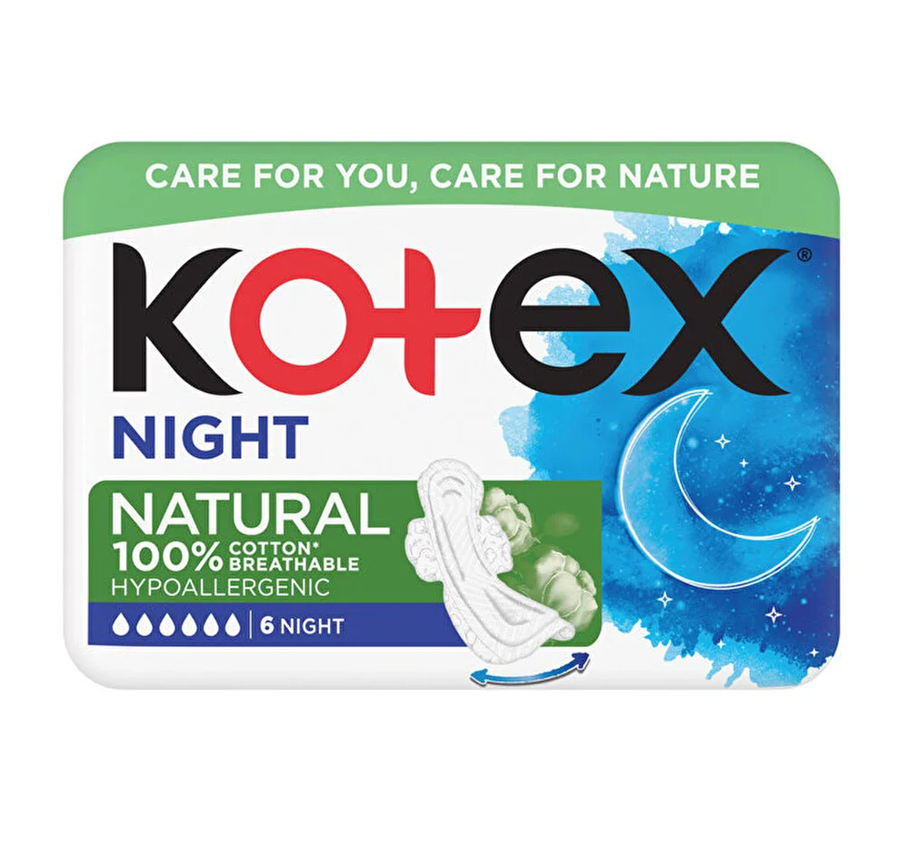 Absorbante-Night-Kotex-Natural-6-buc