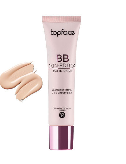 Cremă BB Skin Editor Matte Finish Beauty Balm TopFace Nr.1, 30 ml
