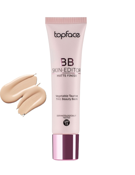 Cremă BB Skin Editor Matte Finish Beauty Balm TopFace Nr.4, 30 ml