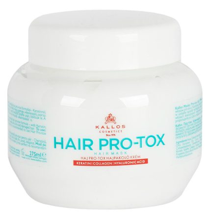Mască de păr pro-tox cu cheratină, colagen şi acid hialuronic, Kallos KJMN, 275 ml