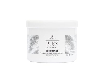 Mască de păr cu proteine vegetale și complex de peptide Kallos Plex, 500 ml