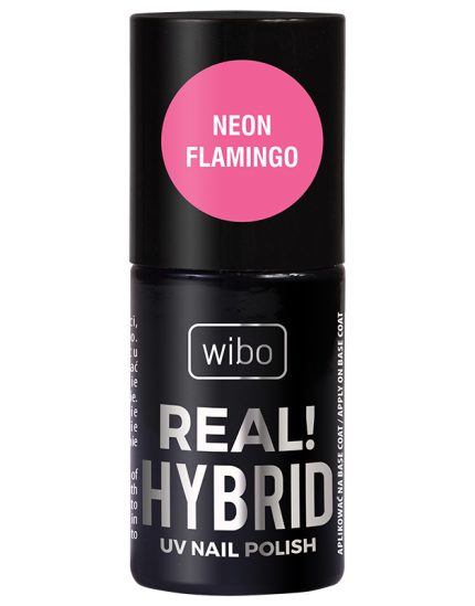 Lac de unghii UV Wibo Real Hybrid 04 Neon Flamingo, 5 ml