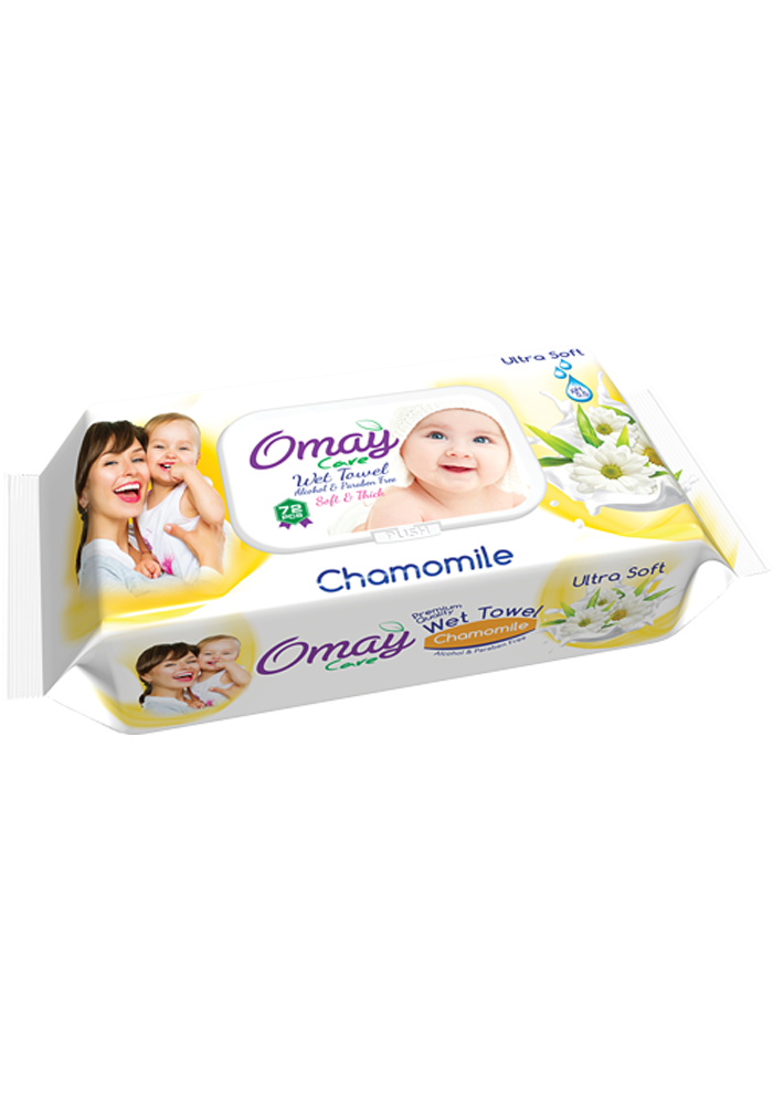 Servetele-umede-pentru-copii-Omay-Chamomile-72-buc