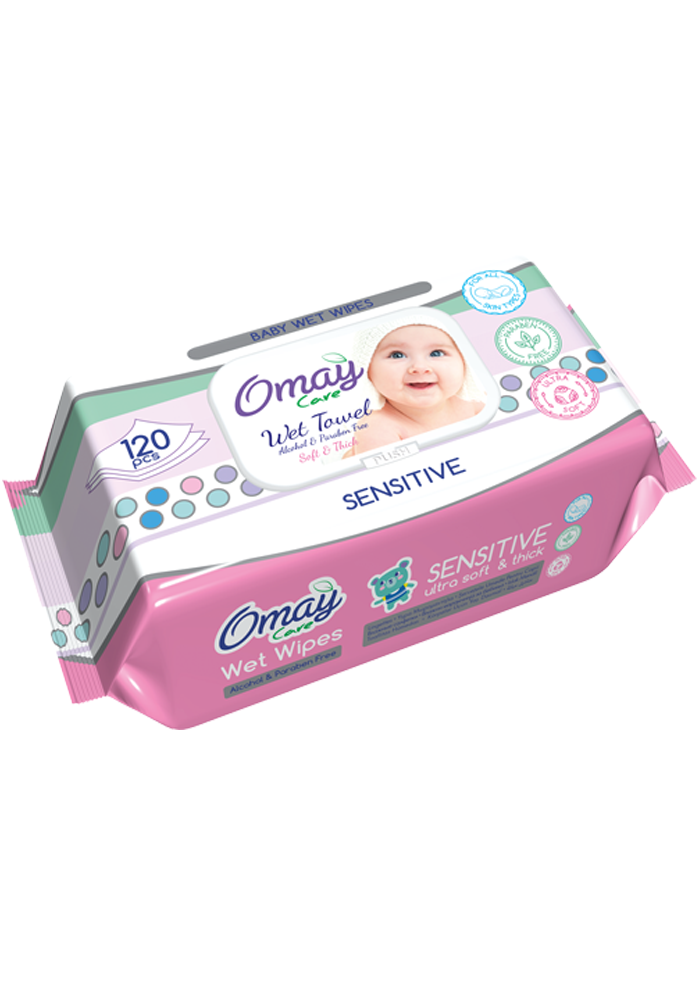Servetele-umede-pentru-copii-Omay-Sensitive-120-buc