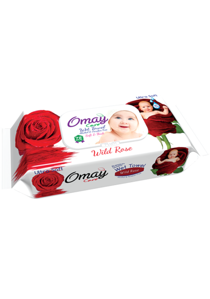 Șervețele umede pentru copii Omay Rose 72 buc.