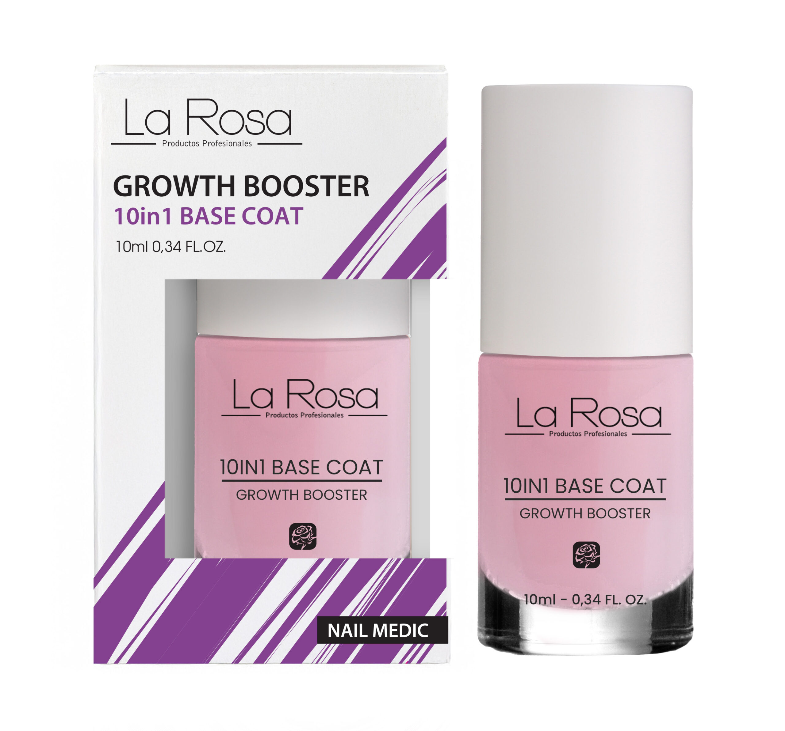 Tratament pentru unghii 10 în 1 La Rosa Profesionales, 10 ml