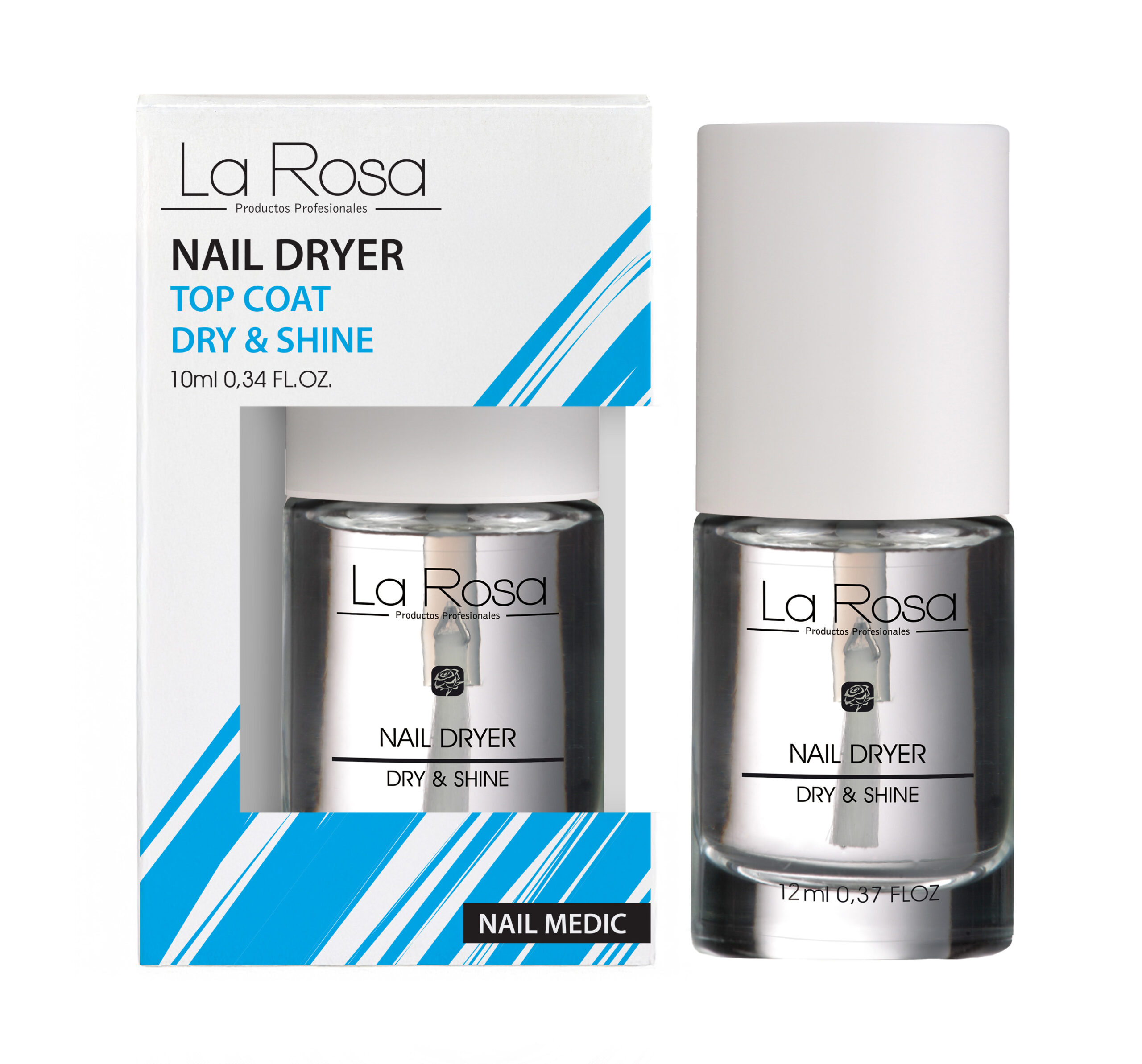 Uscător și top coat La Rosa Profesionales, 10 ml