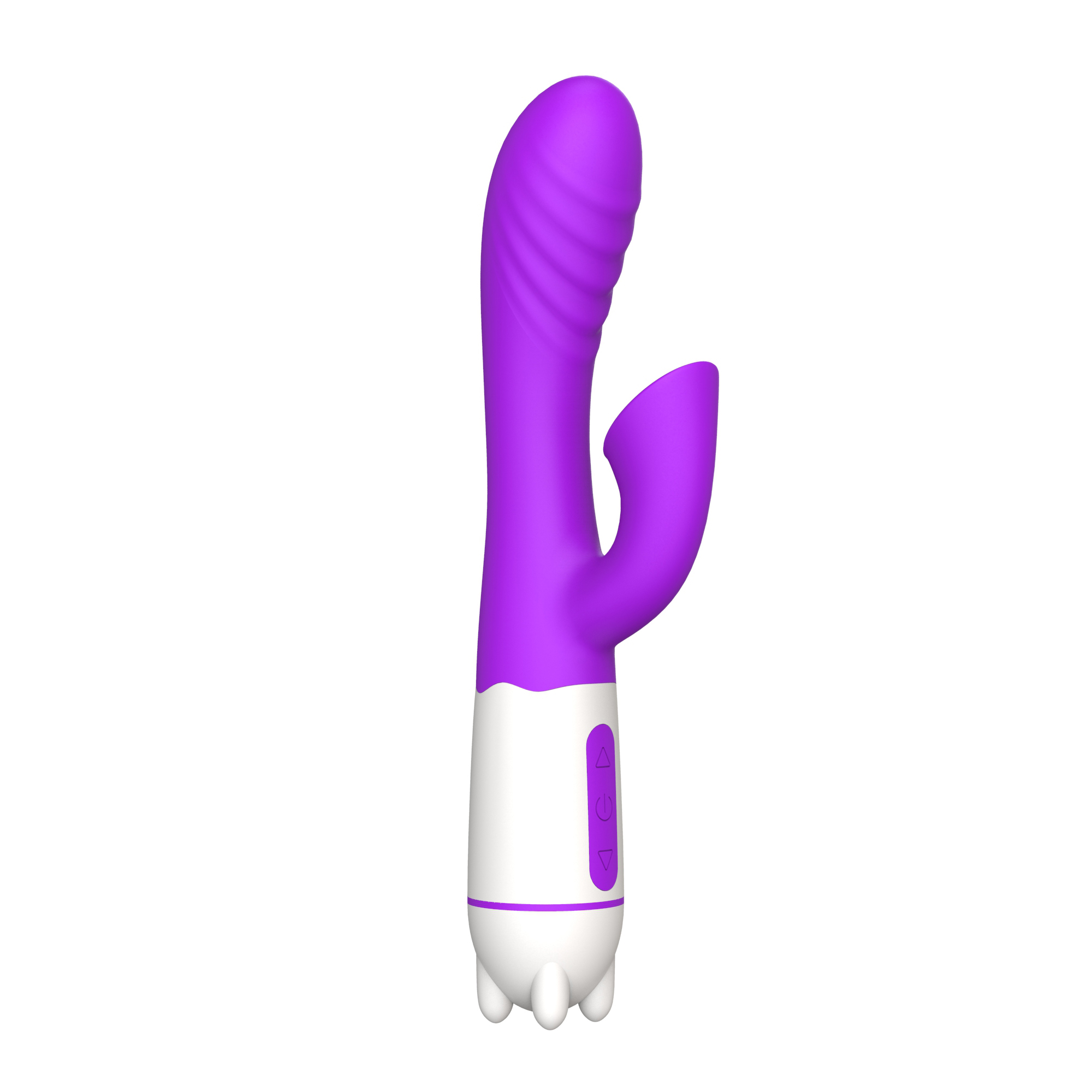 Vibrator-Rabbit-Premium-din-silicon-36-de-modele-de-vibratii-rezistent-la-apa-violet