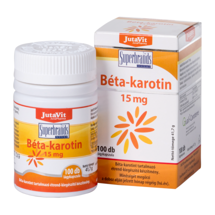 Capsule jelatinoase Betacaroten 15 mg Jutavit, 100 buc.
