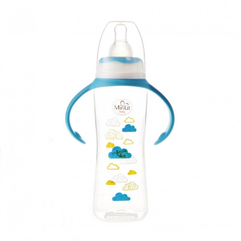biberon-cu-maner-minut-250-ml-albastru