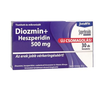 Tablete diosmin și hesperidina 500 mg Jutavit, 30 buc.