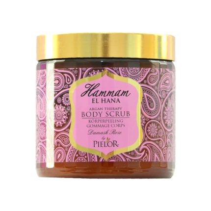 Cremă exfoliantă pentru corp Pielor Hammam El Hana Damask Rose, 500 ml