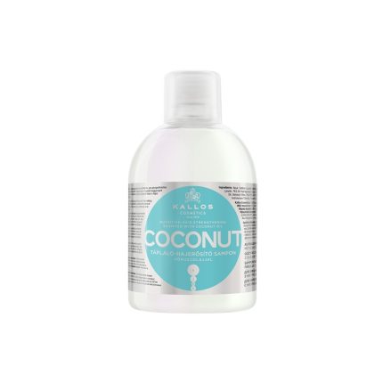 Șampon nutritiv de întărire a părului cu ulei de nucă de cocos Kallos KJMN, 1000 ml