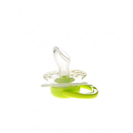 Suzetă din silicon ortodontică 0-6 luni, verde Minut Baby
