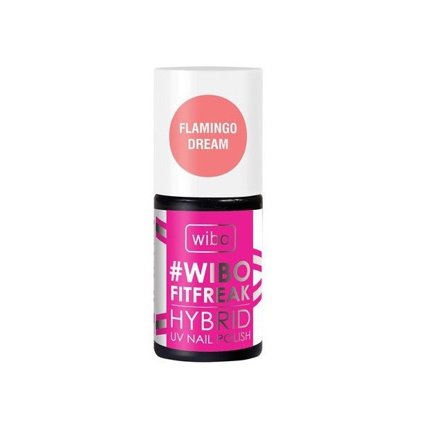 Lac de unghii UV Wibo fitfreak hybrid nr.1 flamingo dream, 5 ml