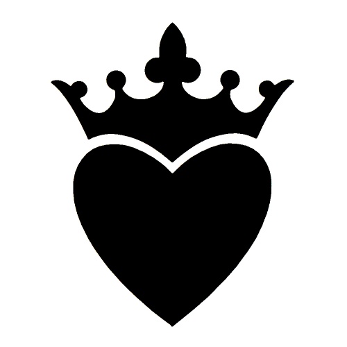 Poza majestic_heart sablon tatuaj cu sclipici