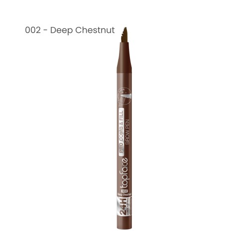 Marker pentru sprâncene Microblade PRO Comb&Fill TopFace 002, 1 ml