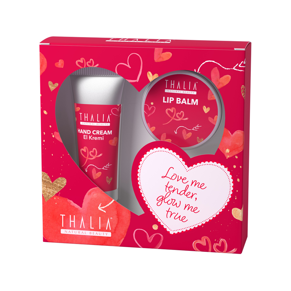 Set Cherry, cremă mâini 30ml + Balsam Buze 12 g, Thalia