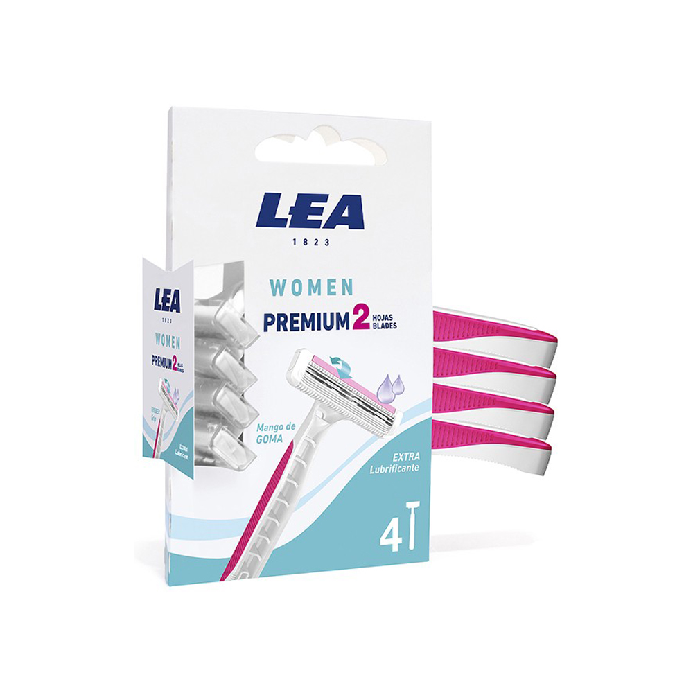 Aparat de ras de unică folosință cu 2 lame LEA Women Premium, 4 buc.