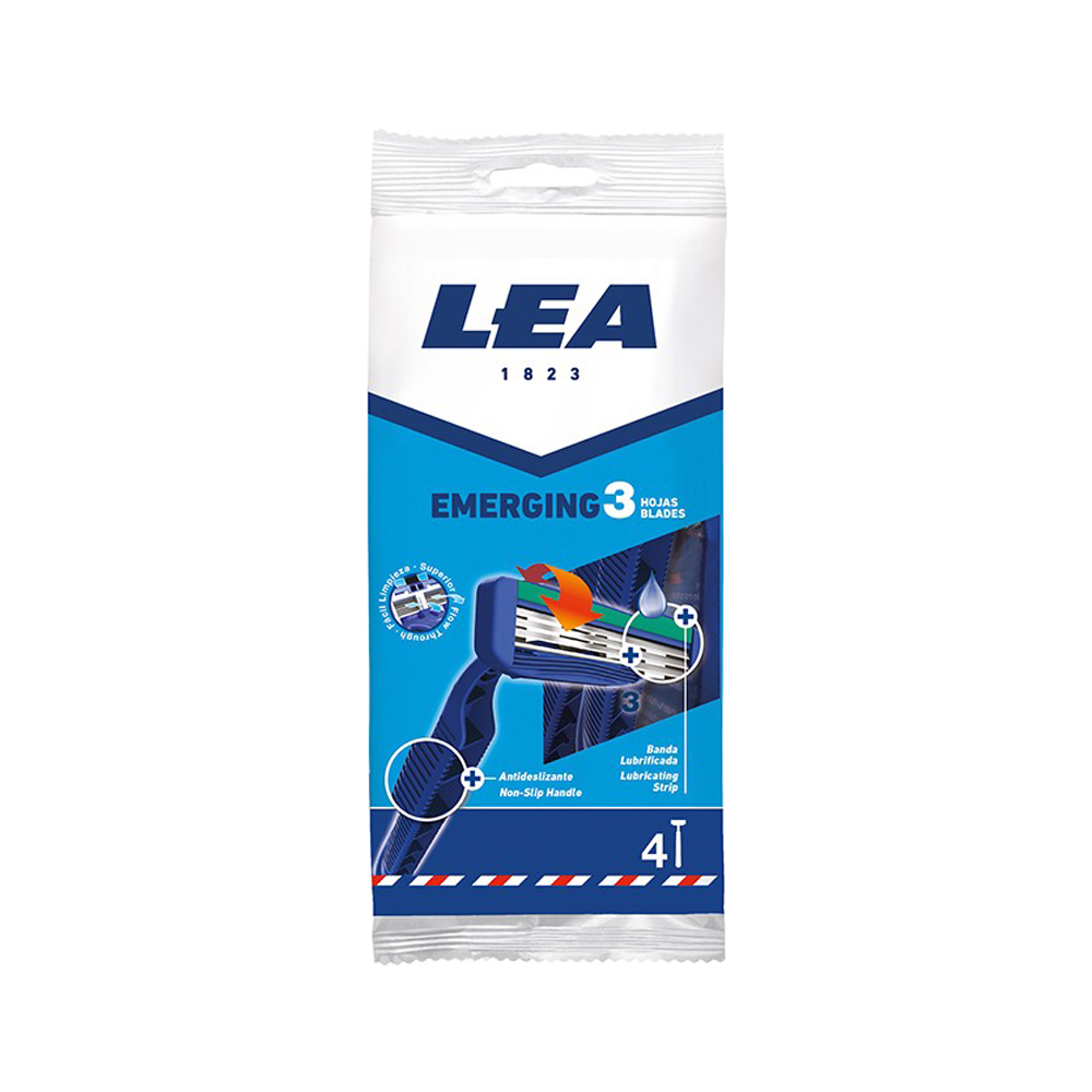 Aparat de ras de unică folosință cu 3 lame LEA Emerging, 4 buc.